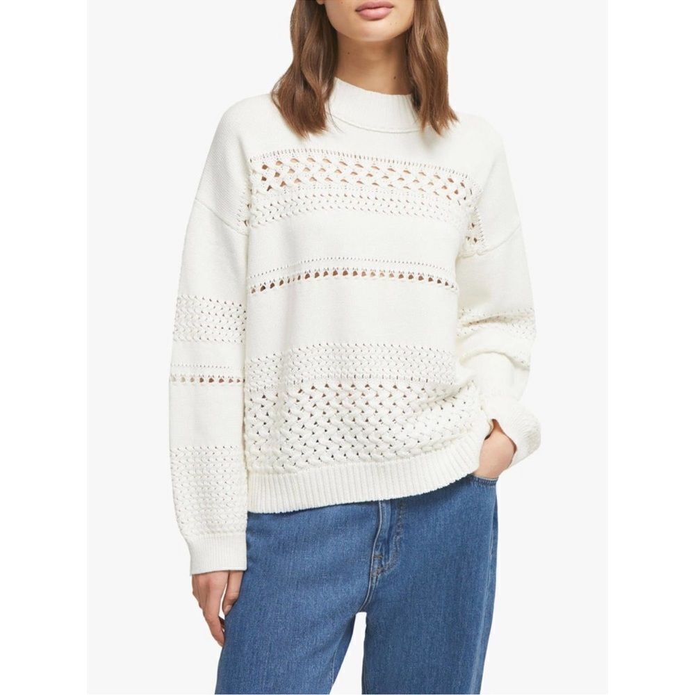 French Connection Long Sleeve Open Knit
Sweater